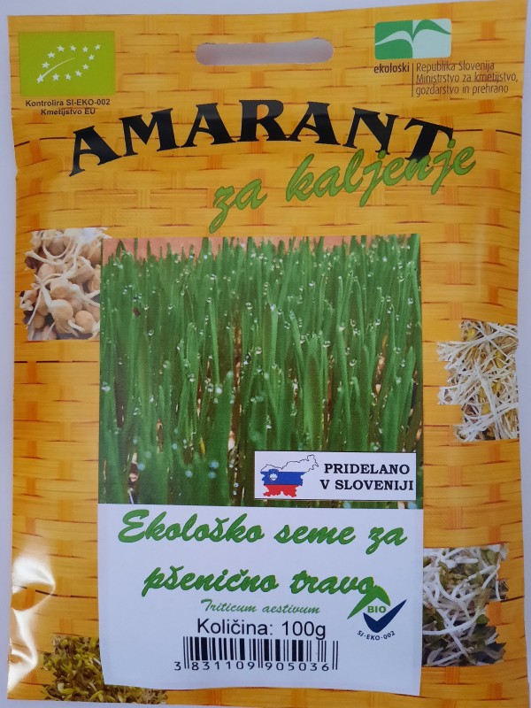Organic wheatgrass seeds